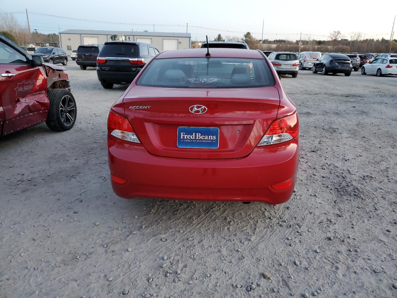 2014 Hyundai Accent VIN KMHCT4AE9EU693779 Copart auction photo, front end damage thumbnail 6