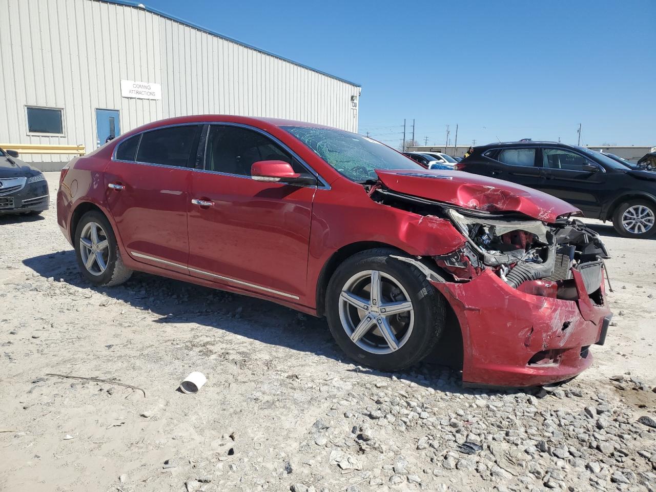 2013 Buick LaCrosse VIN 1G4GF5E3XDF125521 Copart auction photo, front end damage thumbnail 4