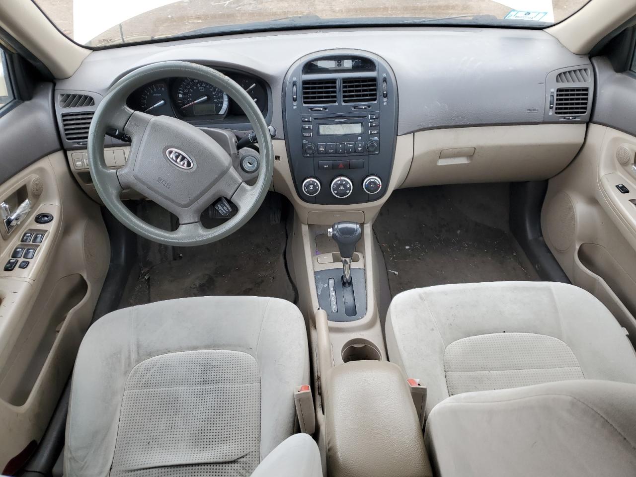 2009 KIA Spectra VIN KNAFE222195652337 Copart auction photo, undercarriage damage thumbnail 8