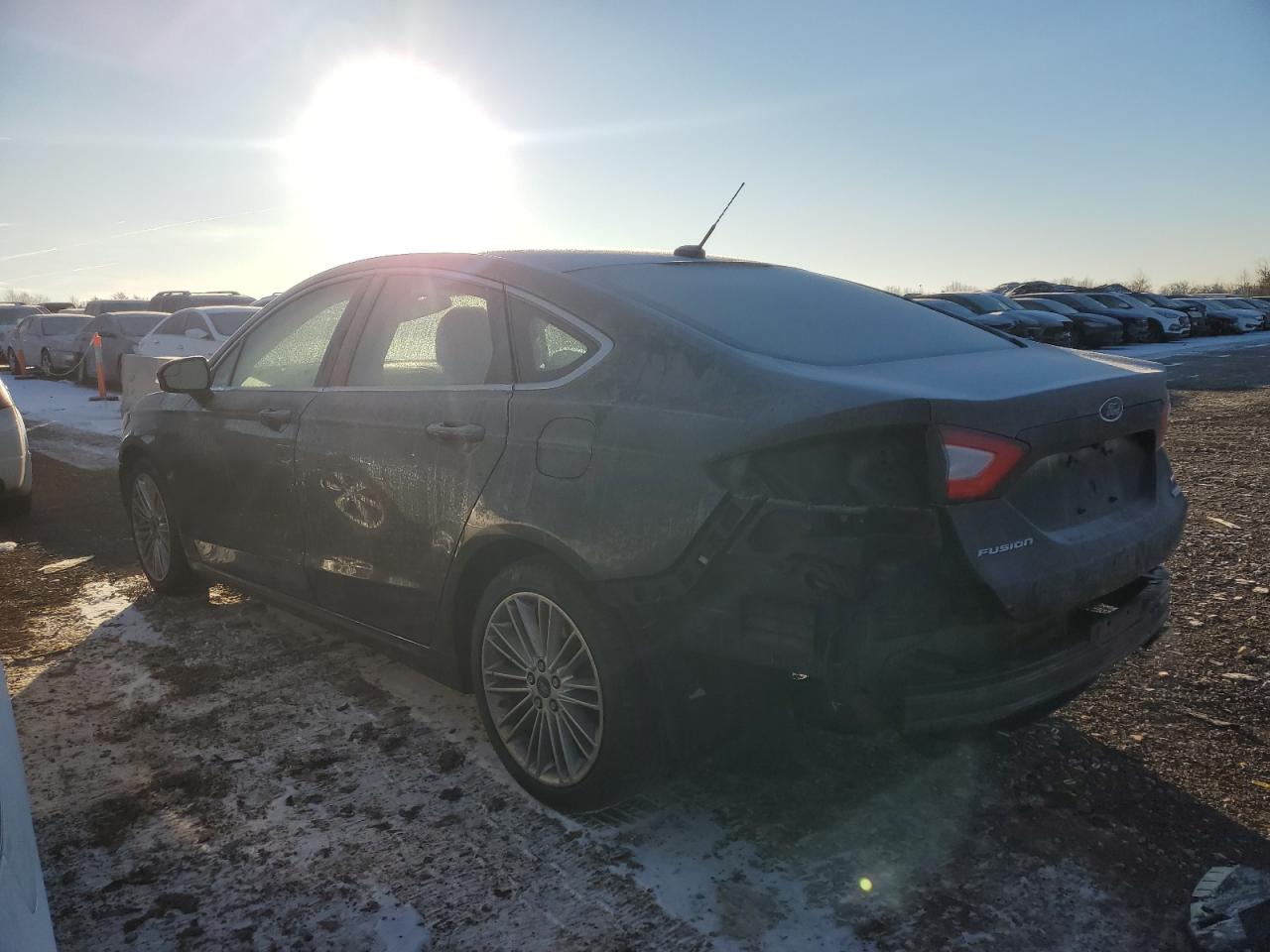 2015 Ford Fusion VIN 3FA6P0HD8FR257466 Copart auction photo, front end / rear end damage thumbnail 2