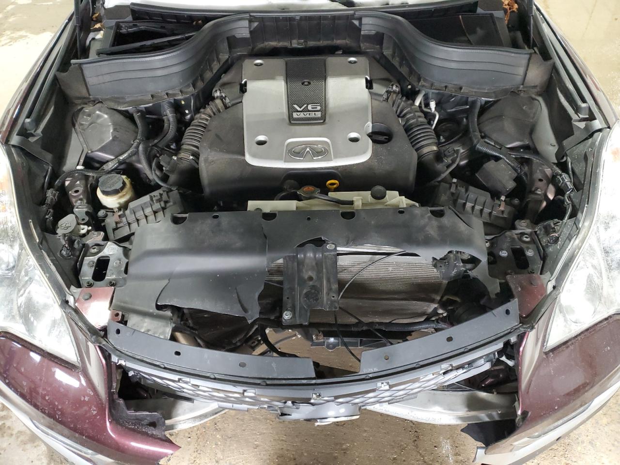 2017 Infiniti QX50 VIN JN1BJ0RP1HM383041 Copart auction photo, front end damage thumbnail 11