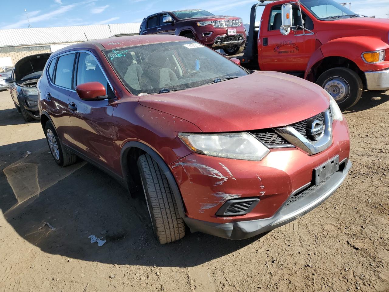 2016 Nissan Rogue VIN KNMAT2MV2GP617107 Copart auction photo, hail damage thumbnail 4