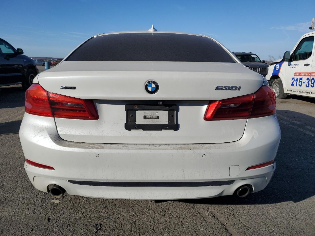 2018 BMW 5er VIN WBAJA7C55JWC77047 Copart auction photo, side damage thumbnail 6