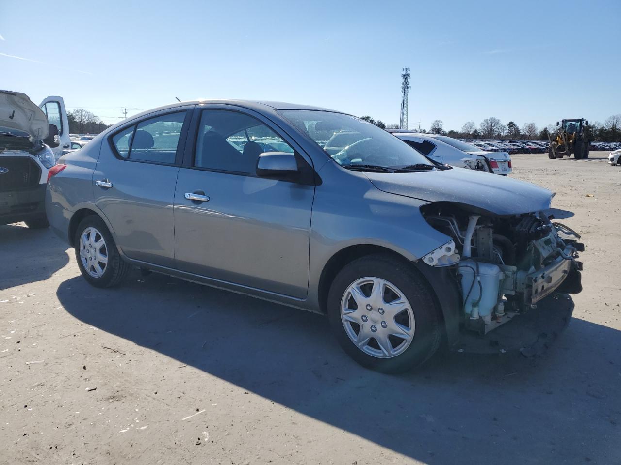 2013 Nissan Versa VIN 3N1CN7AP8DL869587 Copart auction photo, front end damage thumbnail 4
