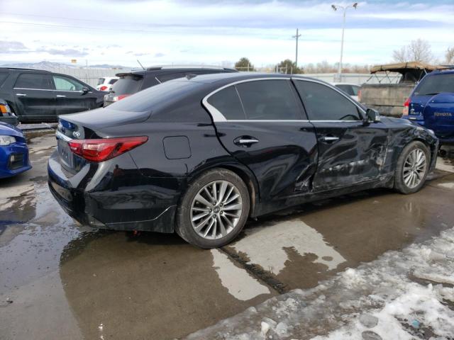 2018 Infiniti Q50 VIN JN1EV7AR2JM439033 Copart auction photo, side / front end damage thumbnail 3