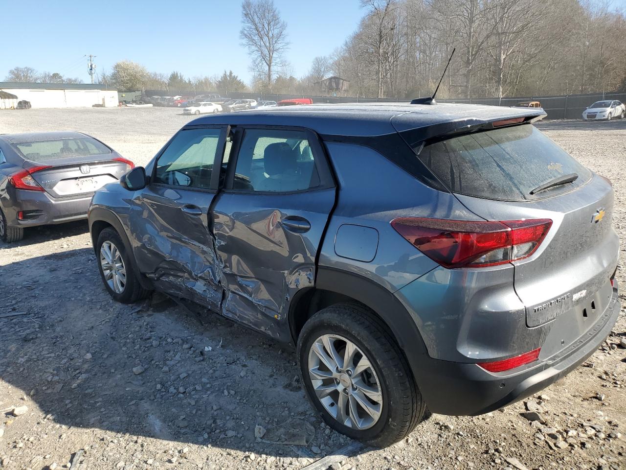 2022 Chevrolet TrailBlazer VIN KL79MMS25NB116319 Copart auction photo, side damage thumbnail 2
