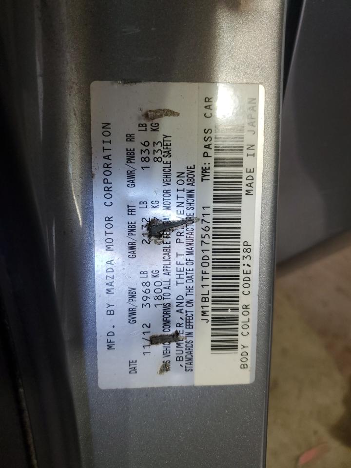 2013 Mazda 3 VIN JM1BL1TF0D1756711 Copart auction photo, front end damage thumbnail 14
