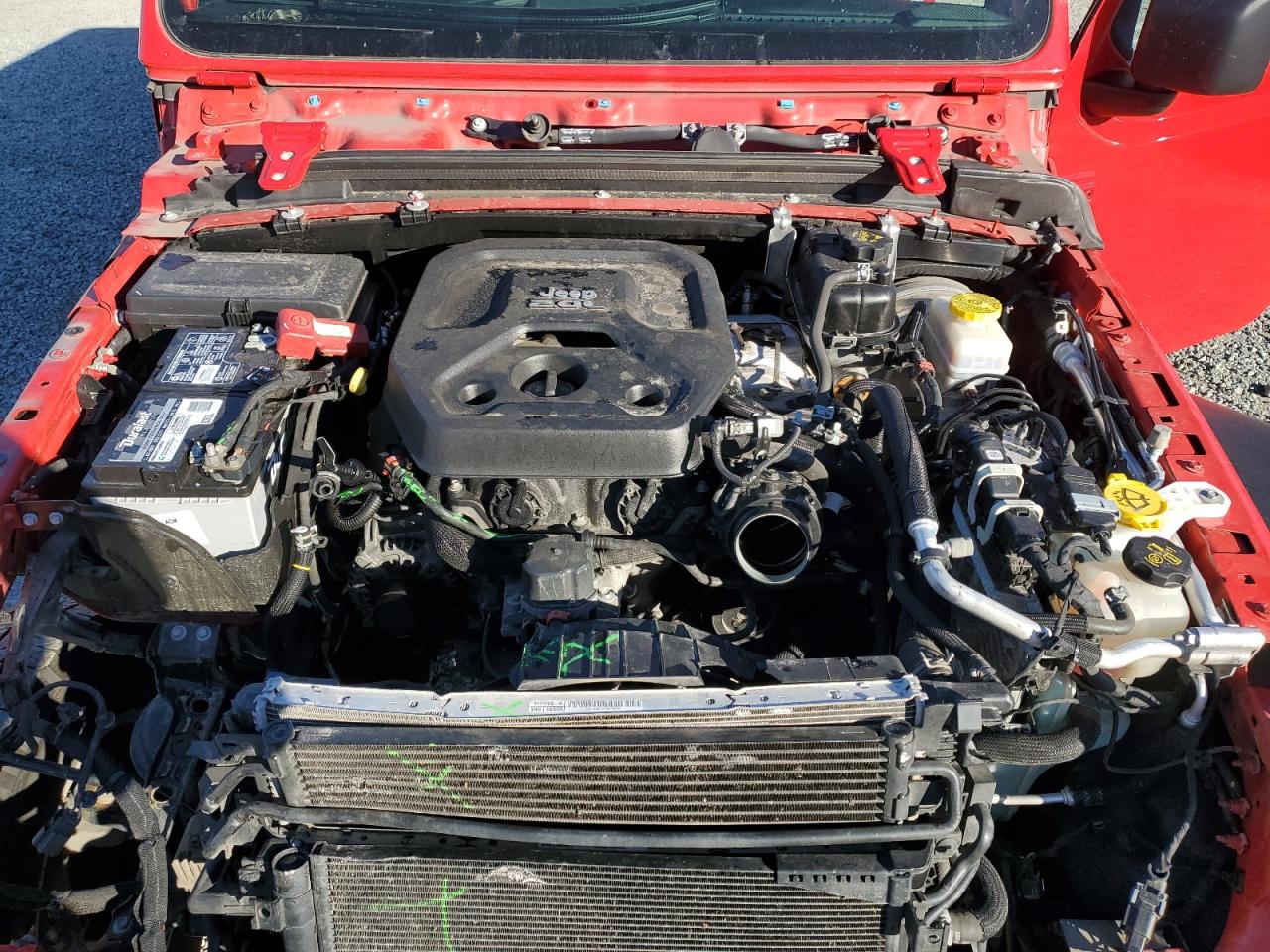 2021 Jeep Wrangler VIN 1C4HJXDN3MW527967 Copart auction photo, all over damage thumbnail 12