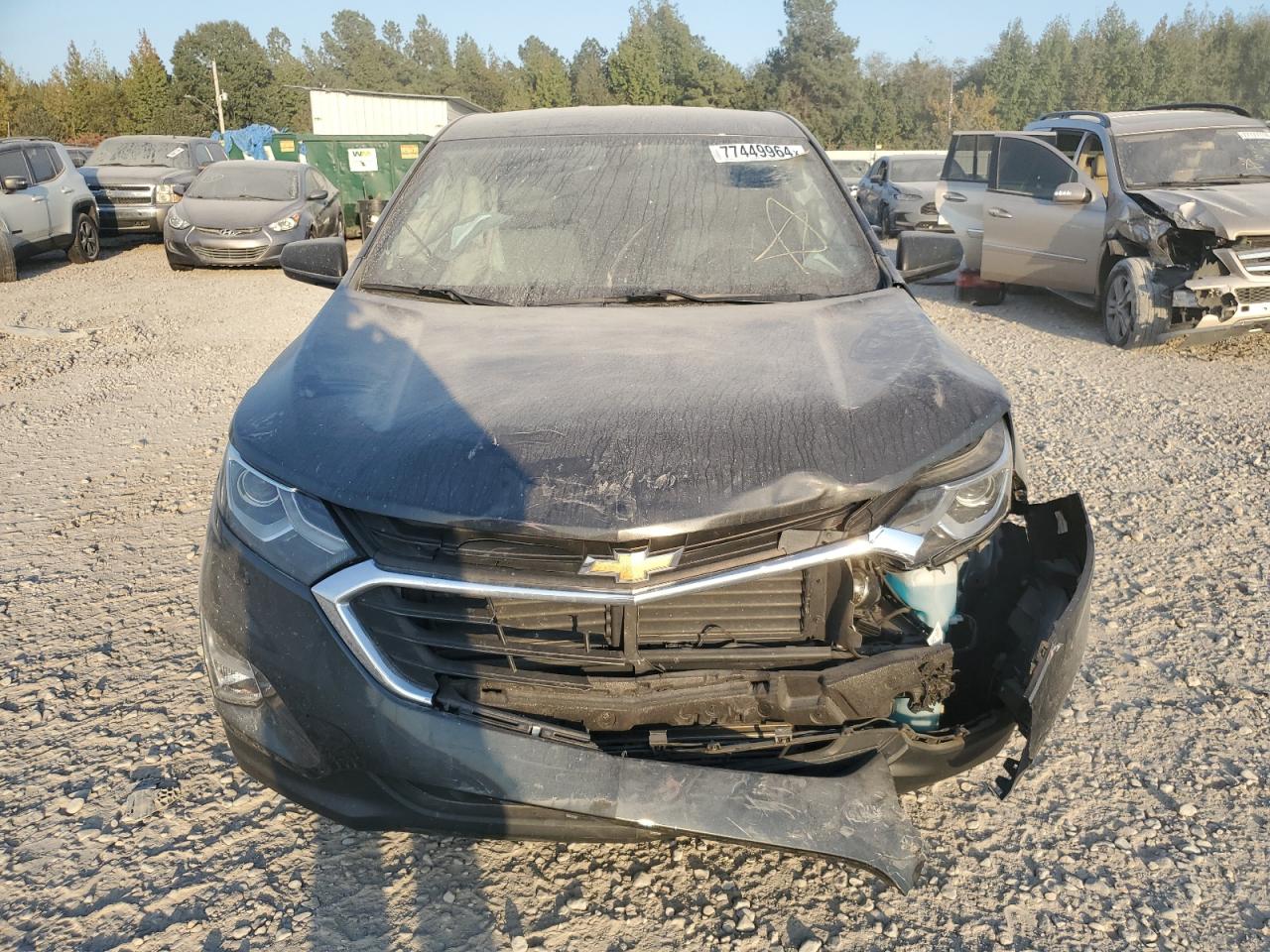 2019 Chevrolet Equinox VIN 2GNAXHEVXK6216166 Copart auction photo, front end / side damage thumbnail 5