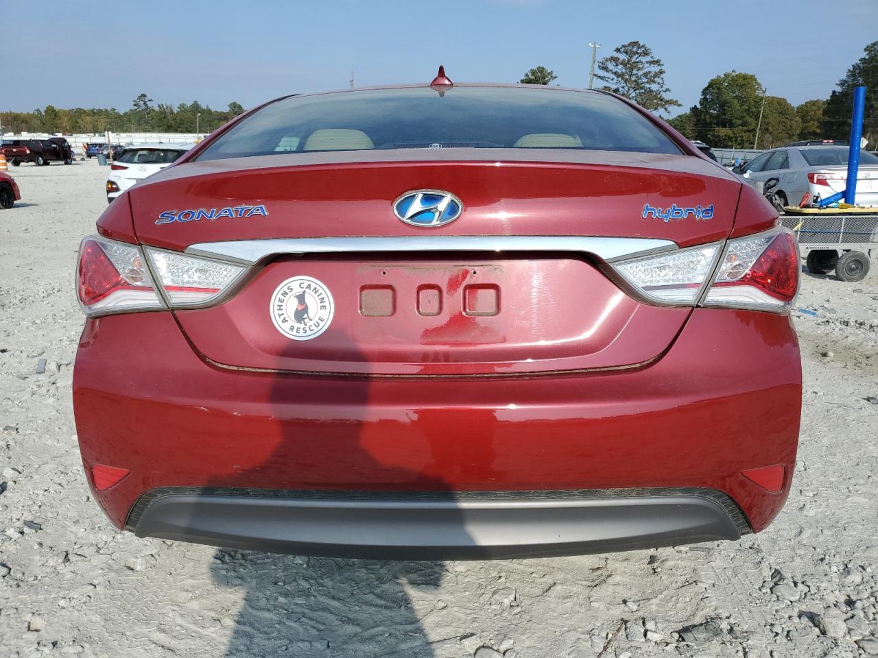 2012 Hyundai Sonata VIN KMHEC4A40CA037159 Copart auction photo, front end / side damage thumbnail 6