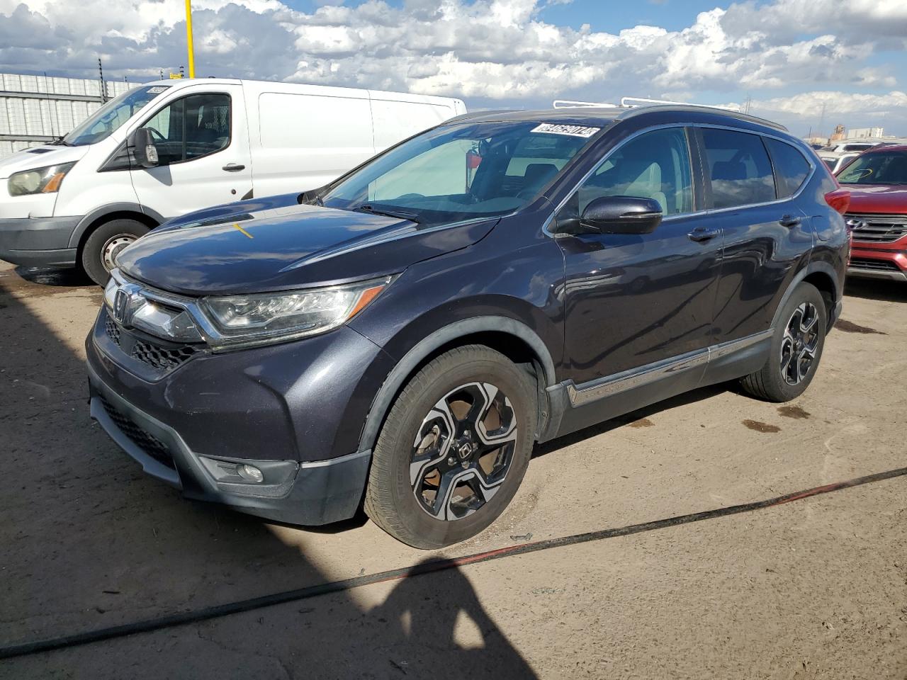 2017 Honda CR-V VIN 7FARW1H93HE034854 Copart auction photo, front end damage thumbnail 2