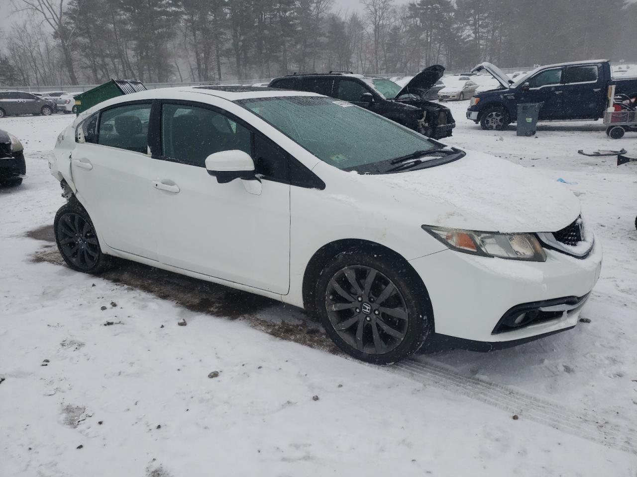 2015 Honda Civic VIN 19XFB2F95FE218876 Copart auction photo, rear end damage thumbnail 4