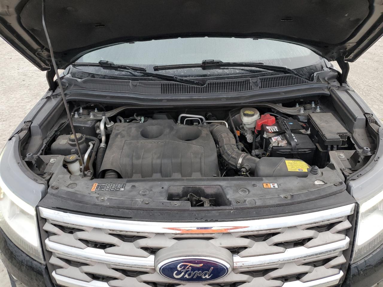 2018 Ford Explorer VIN 1FM5K7DH5JGA12156 Copart auction photo, front end / side damage thumbnail 12