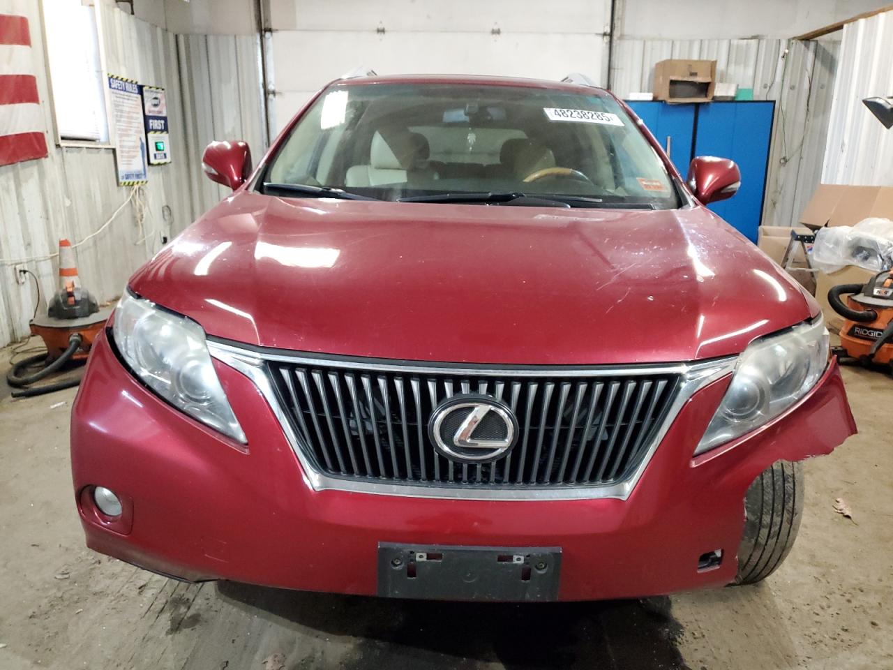 2011 Lexus RX VIN 2T2BK1BA9BC091756 Copart auction photo, front end / minor dent/scratches damage thumbnail 5