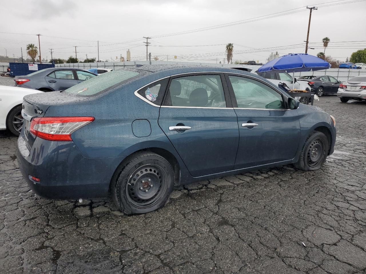 2015 Nissan Sentra VIN 3N1AB7APXFY243321 Copart auction photo, side damage thumbnail 3