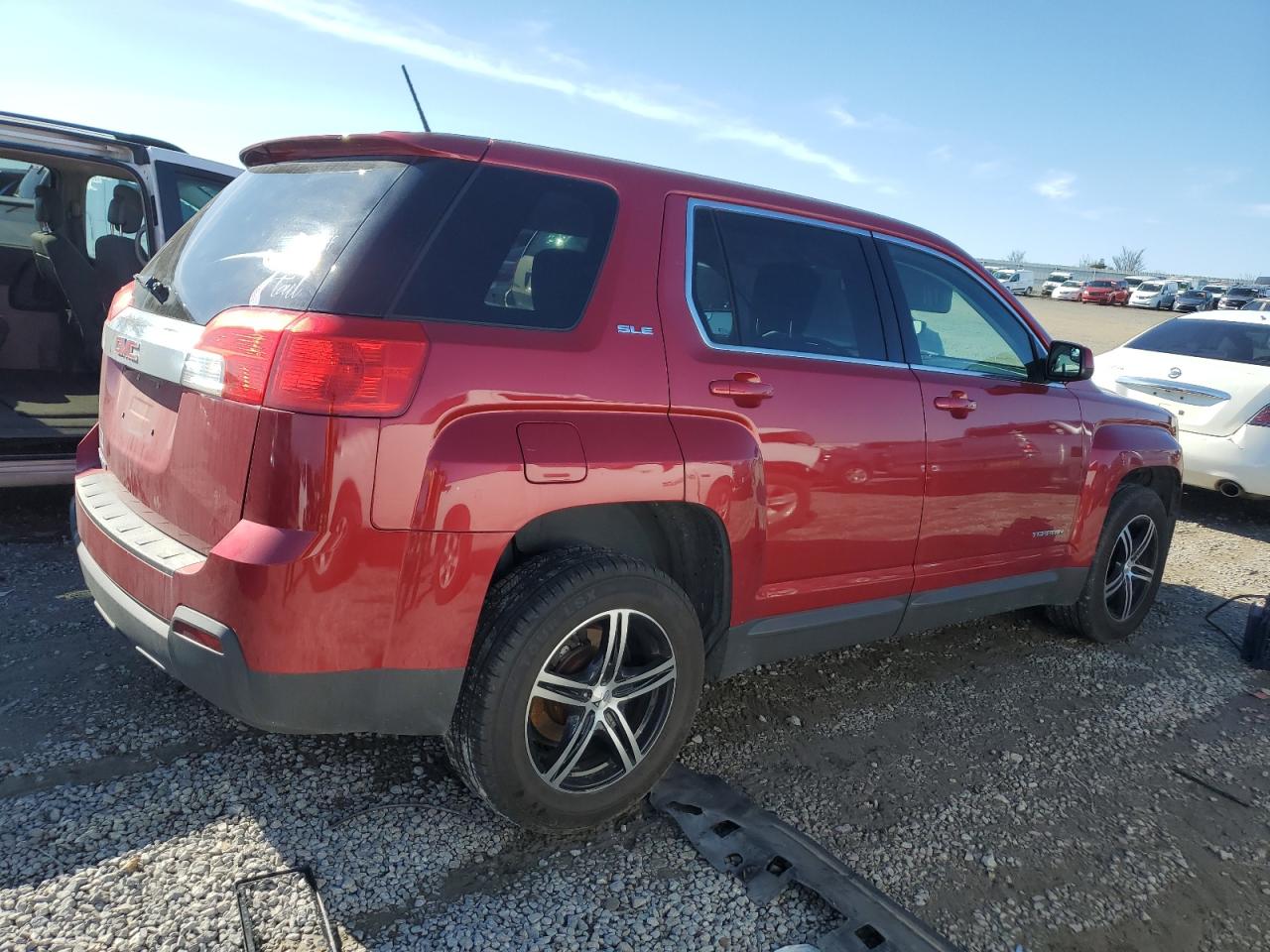 2013 GMC Terrain VIN 2GKALMEK2D6289977 Copart auction photo, front end damage thumbnail 3