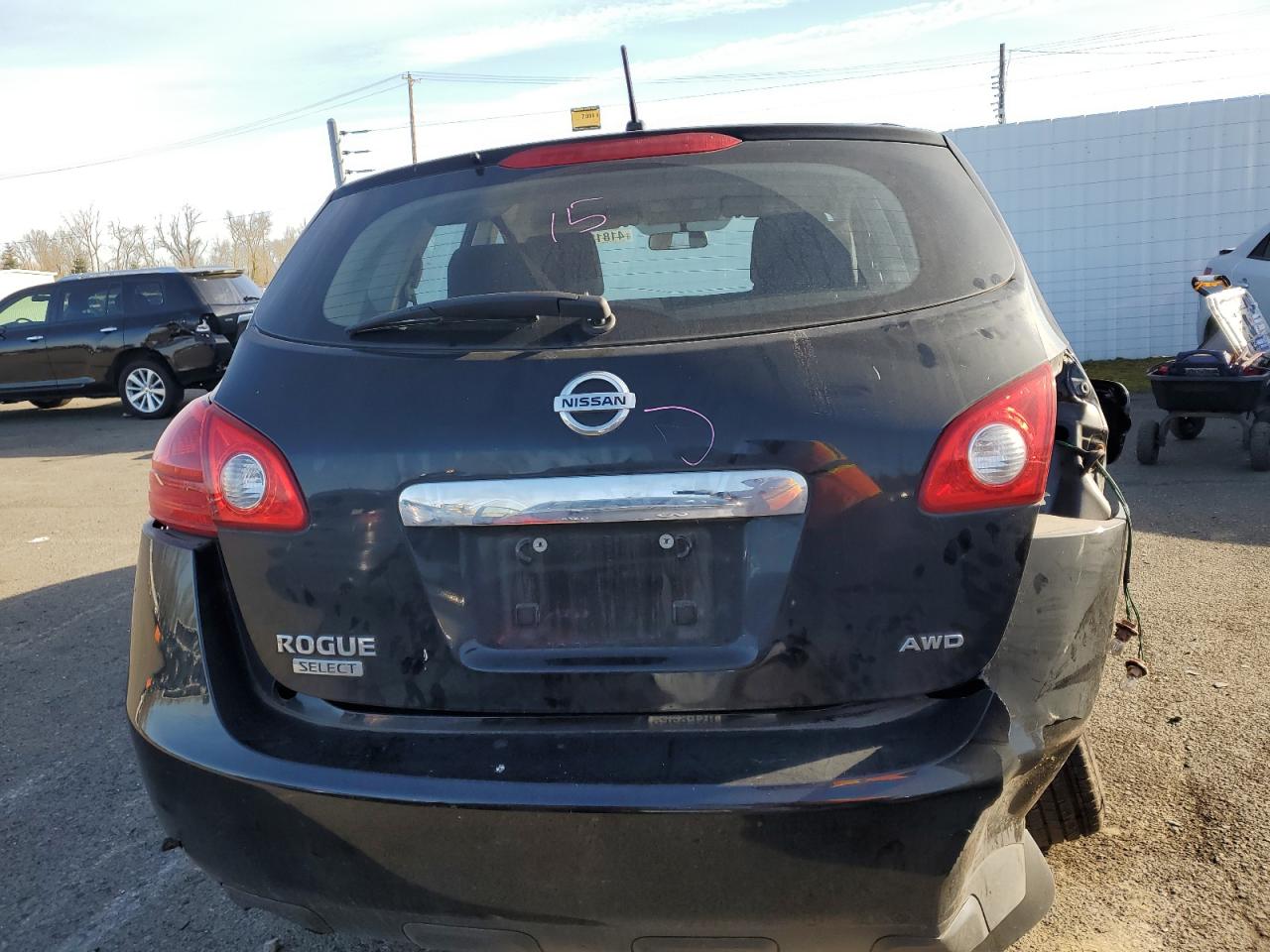 2015 Nissan Rogue VIN JN8AS5MV9FW765817 Copart auction photo, side damage thumbnail 6