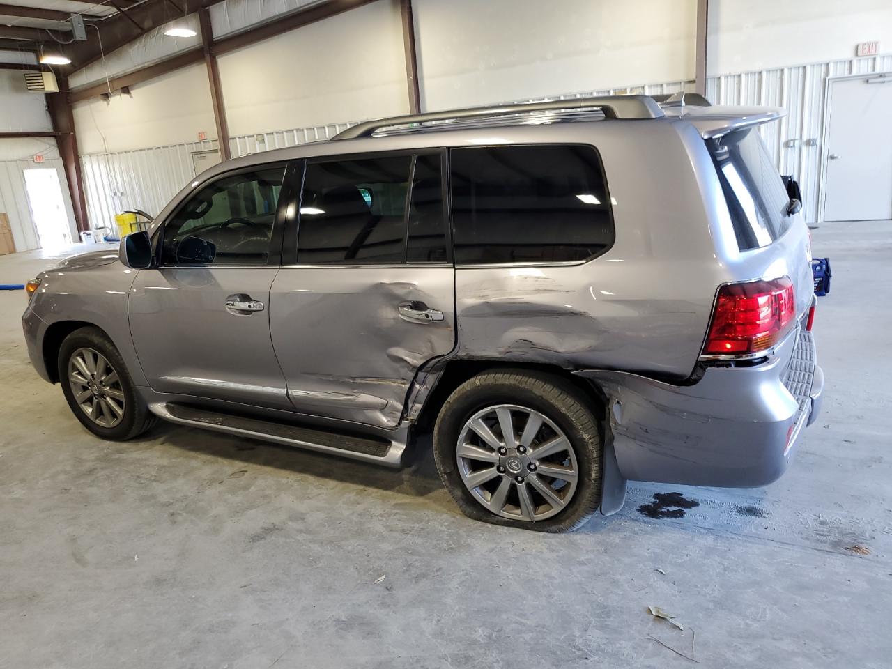 2011 Lexus LX VIN JTJHY7AX2B4071418 Copart auction photo, side / rear end damage thumbnail 2