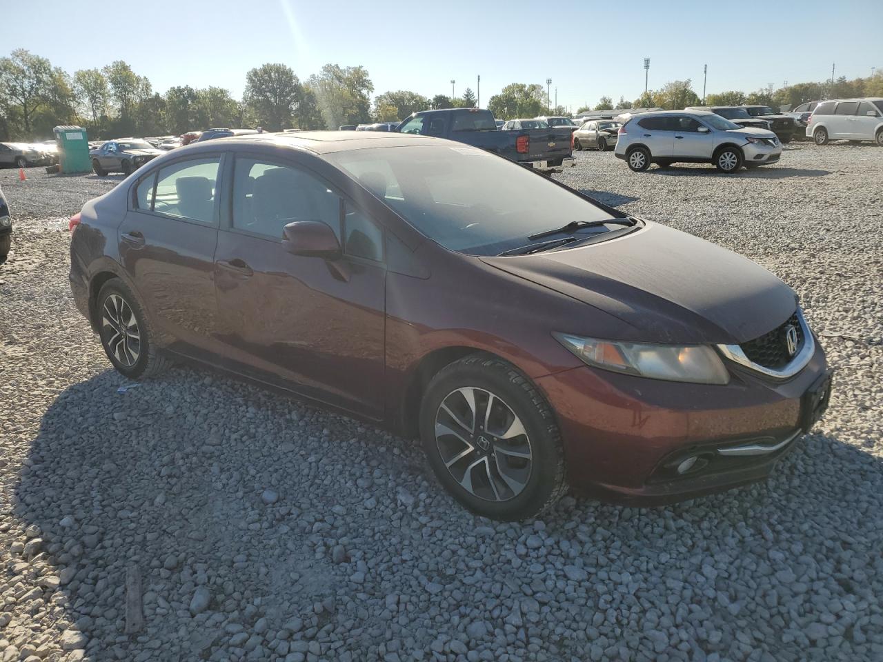 2013 Honda Civic VIN 19XFB2F90DE084159 Copart auction photo, rear end damage thumbnail 4