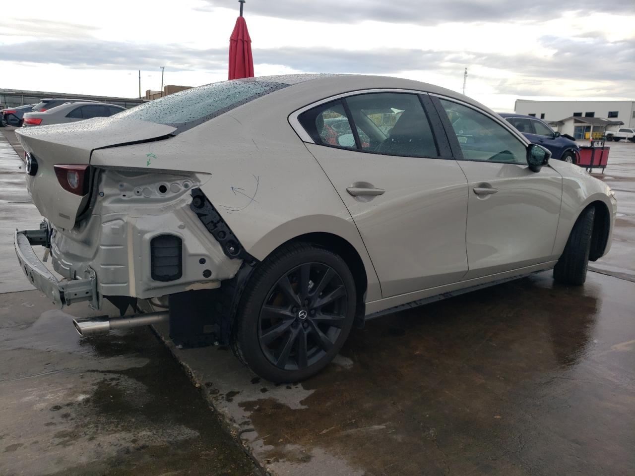2024 Mazda 3 VIN 3MZBPABM0RM432086 Copart auction photo, rear end damage thumbnail 3