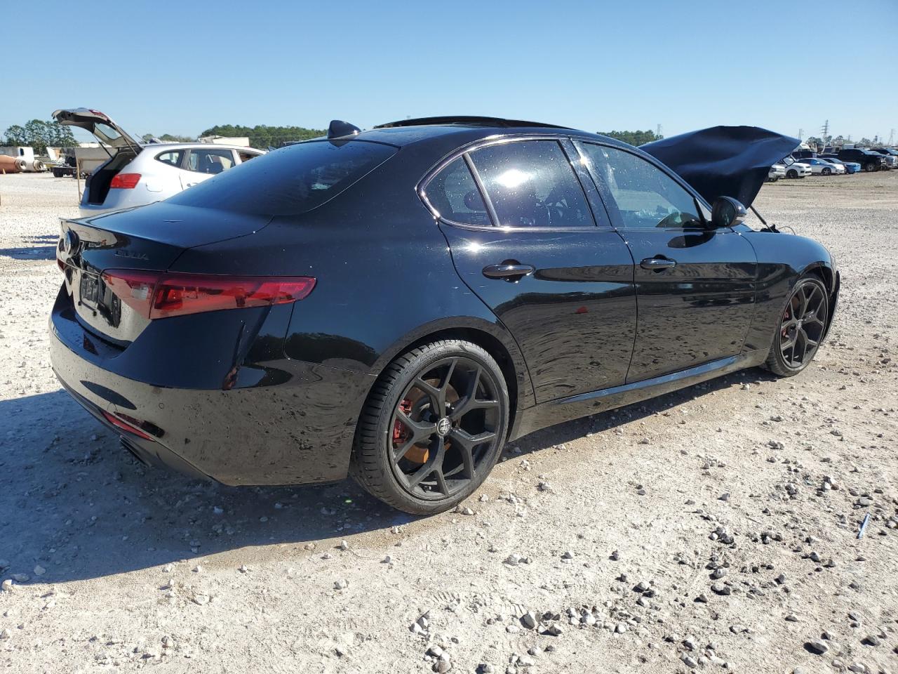 2020 Alfa Romeo Giulia VIN ZARFAMBN3L7633147 Copart auction photo, front end damage thumbnail 3