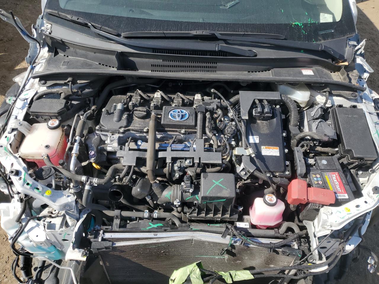 2020 Toyota Corolla VIN JTDEBRBE4LJ016925 Copart auction photo, front end / rear end damage thumbnail 11