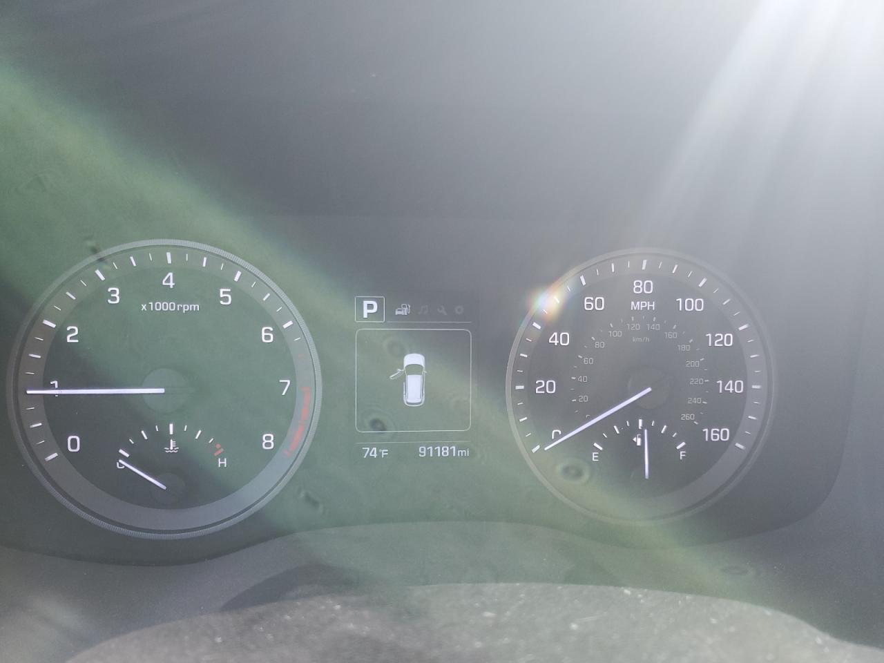 2018 Hyundai Tucson VIN KM8J3CAL7JU827621 Copart auction photo, all over damage thumbnail 9