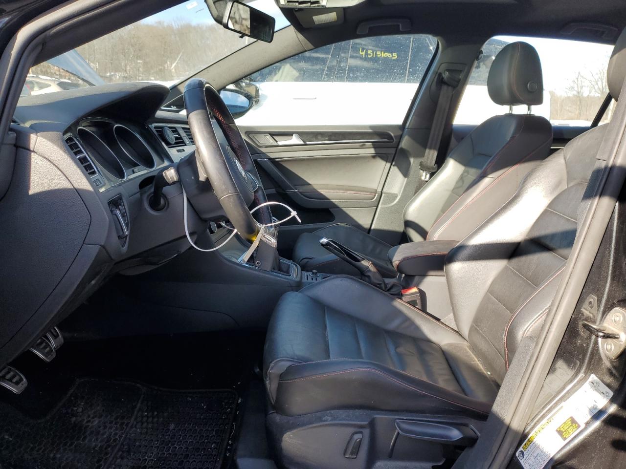 2017 Volkswagen GTI VIN 3VW547AU1HM002057 Copart auction photo, side / rear end damage thumbnail 7
