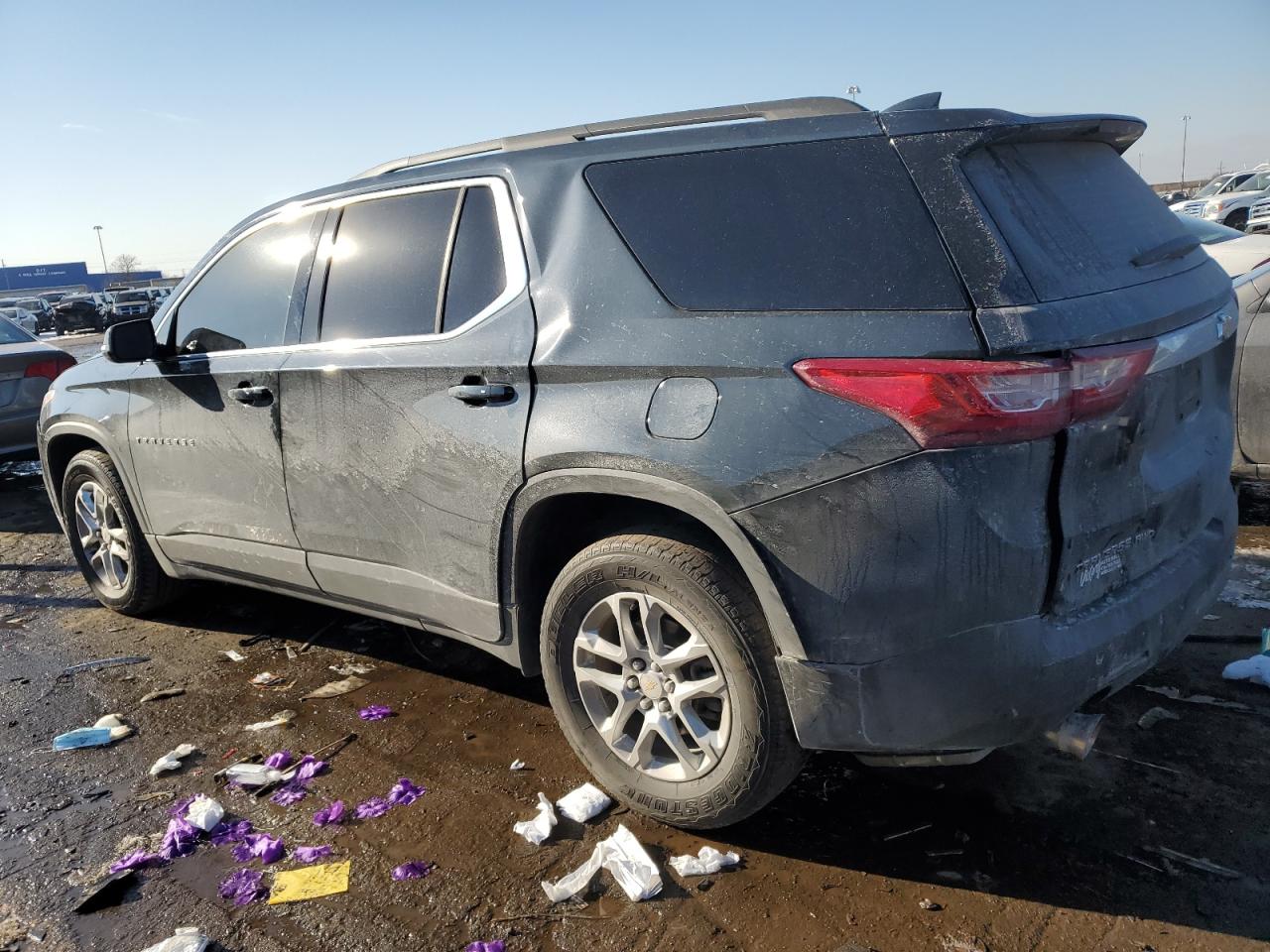 2019 Chevrolet Traverse VIN 1GNEVGKW9KJ240721 Copart auction photo, front end / side damage thumbnail 2
