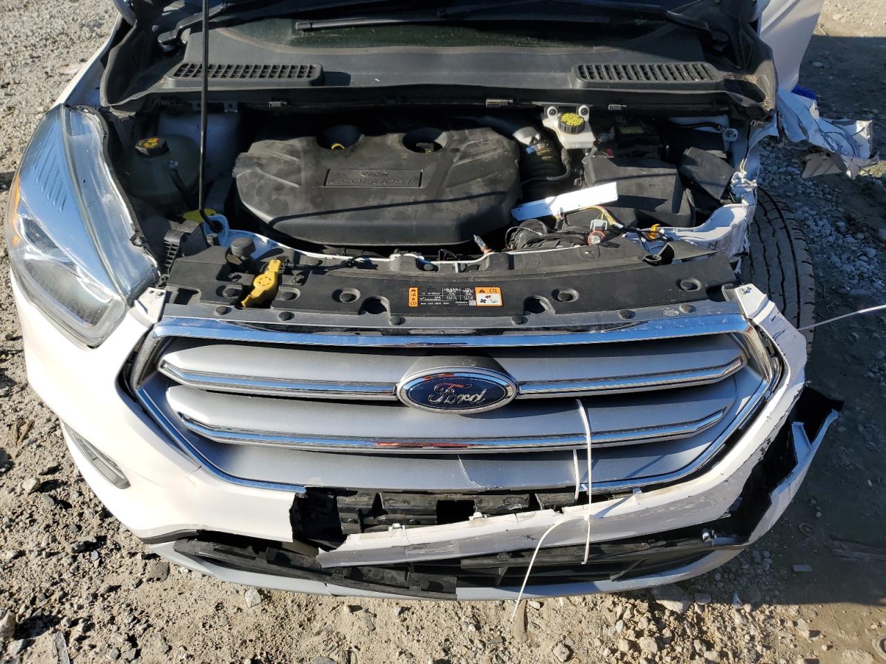 2017 Ford Escape VIN 1FMCU0J94HUE12341 Copart auction photo, front end damage thumbnail 12