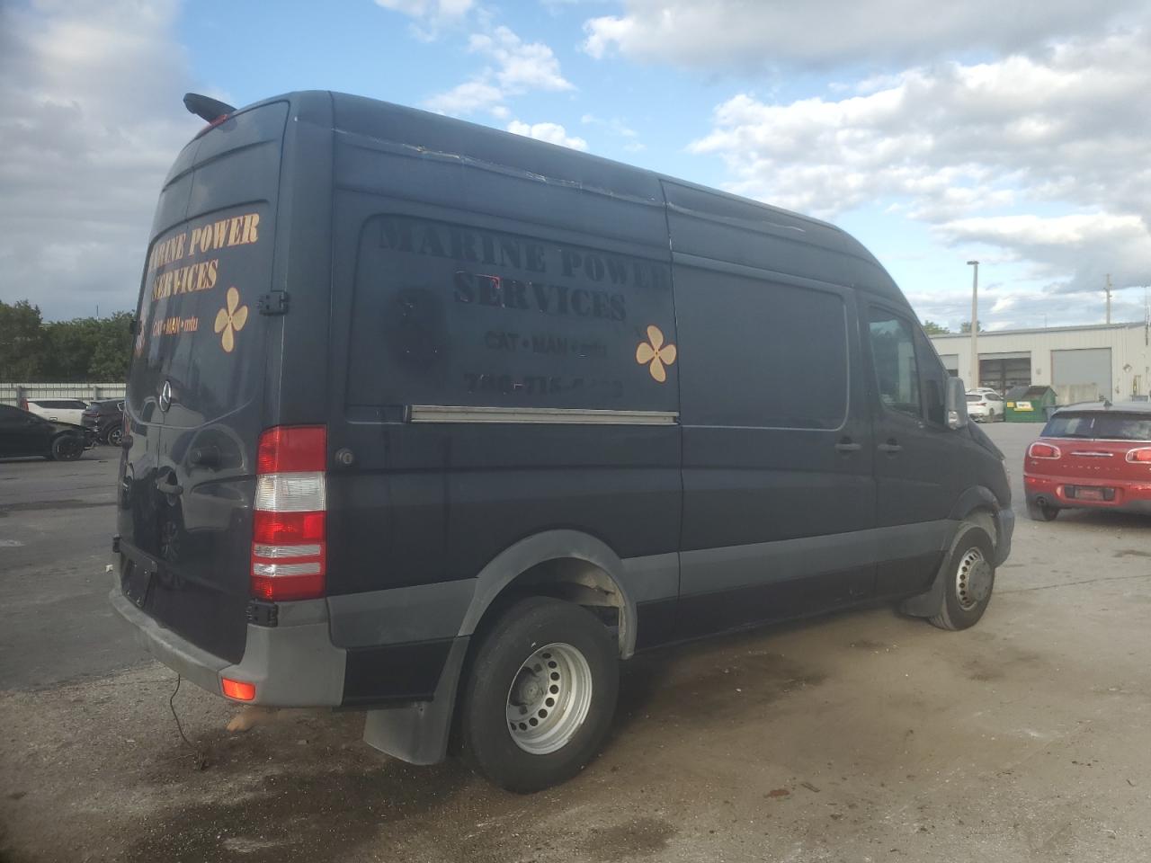 2018 Mercedes-Benz Sprinter VIN WD3PF3CC1JP643075 Copart auction photo, top/roof damage thumbnail 3