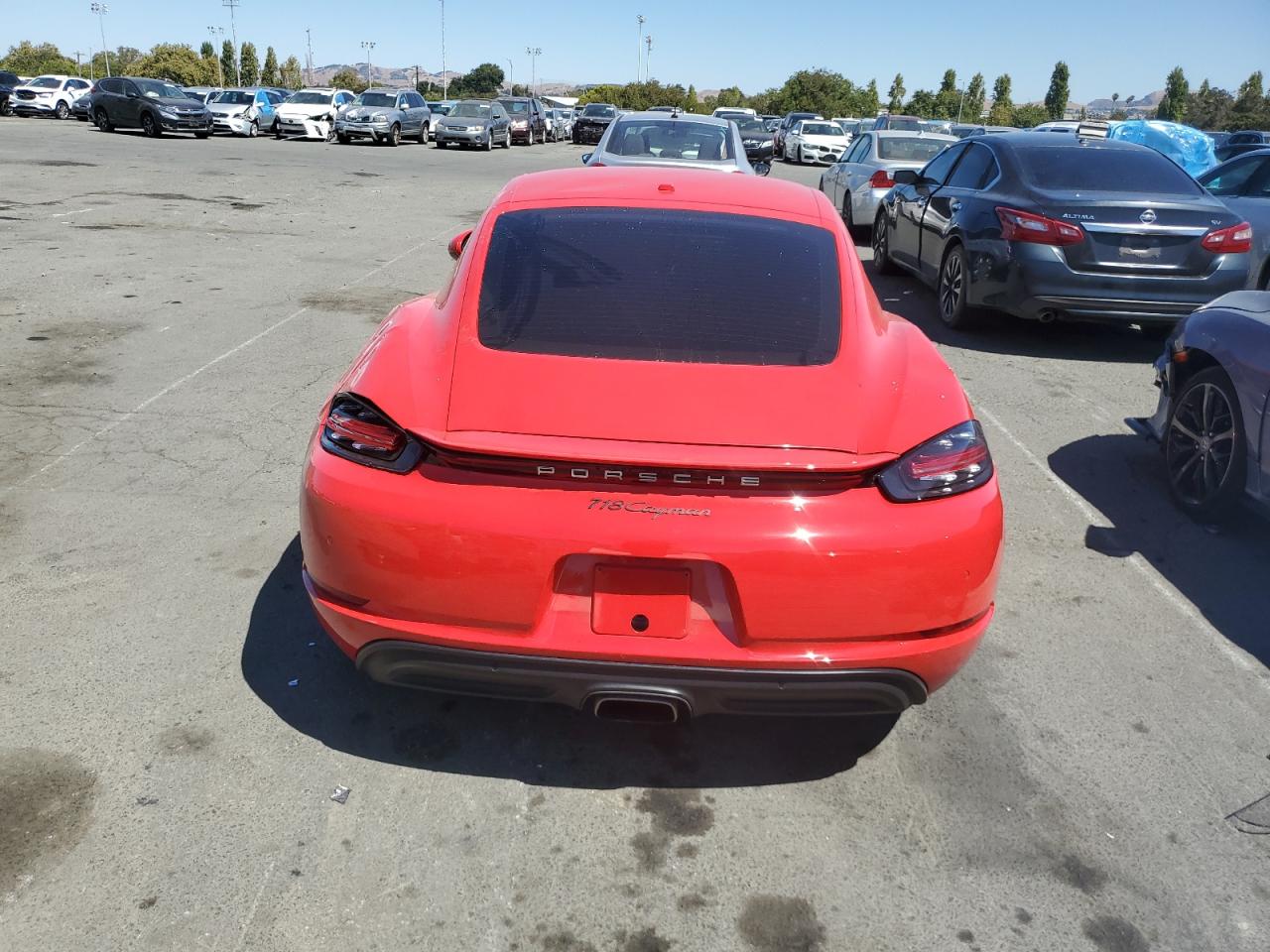 2019 Porsche Cayman VIN WP0AA2A83KS260398 Copart auction photo, all over damage thumbnail 6