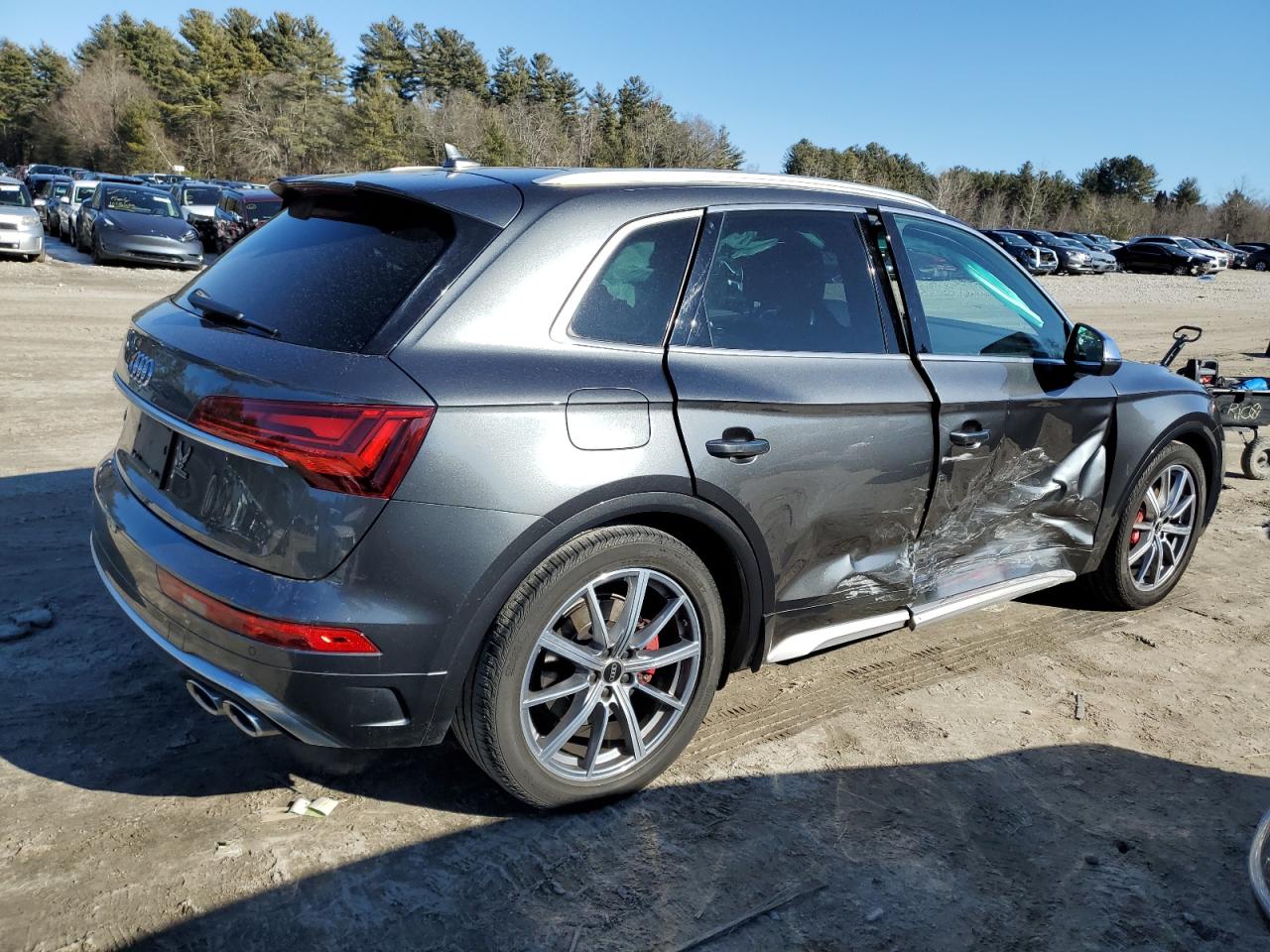 2021 Audi SQ5 VIN WA1B4AFY3M2009277 Copart auction photo, side damage thumbnail 3