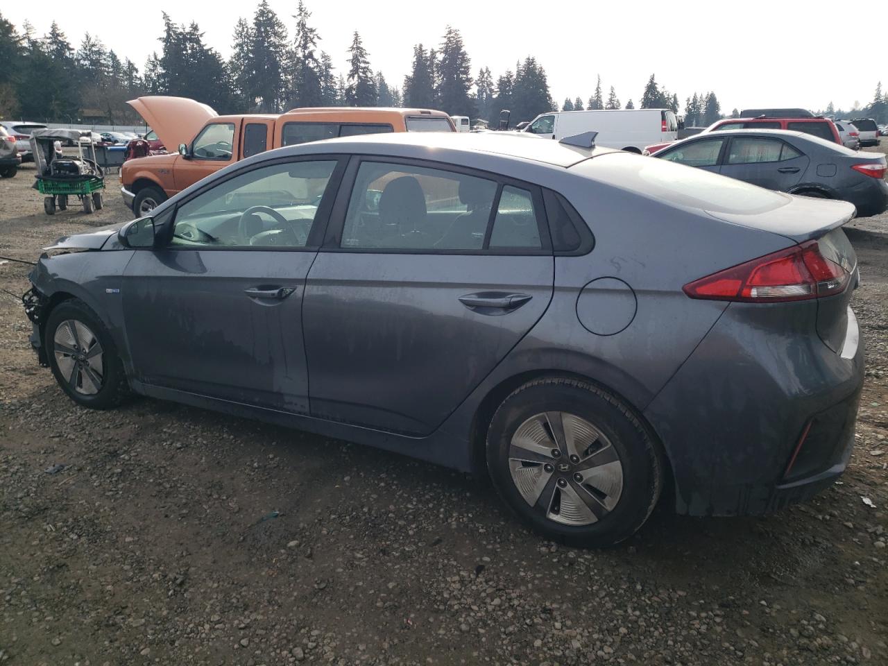 2019 Hyundai IONIQ VIN KMHC65LC6KU170501 Copart auction photo, front end / mechanical damage thumbnail 2