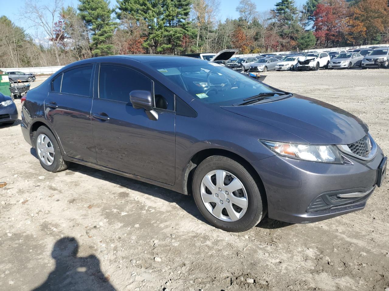 2015 Honda Civic VIN 19XFB2F74FE208984 Copart auction photo, side damage thumbnail 4