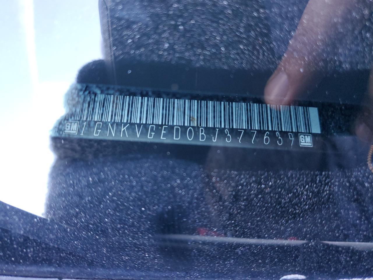 2011 Chevrolet Traverse VIN 1GNKVGED0BJ377639 Copart auction photo, side damage thumbnail 13