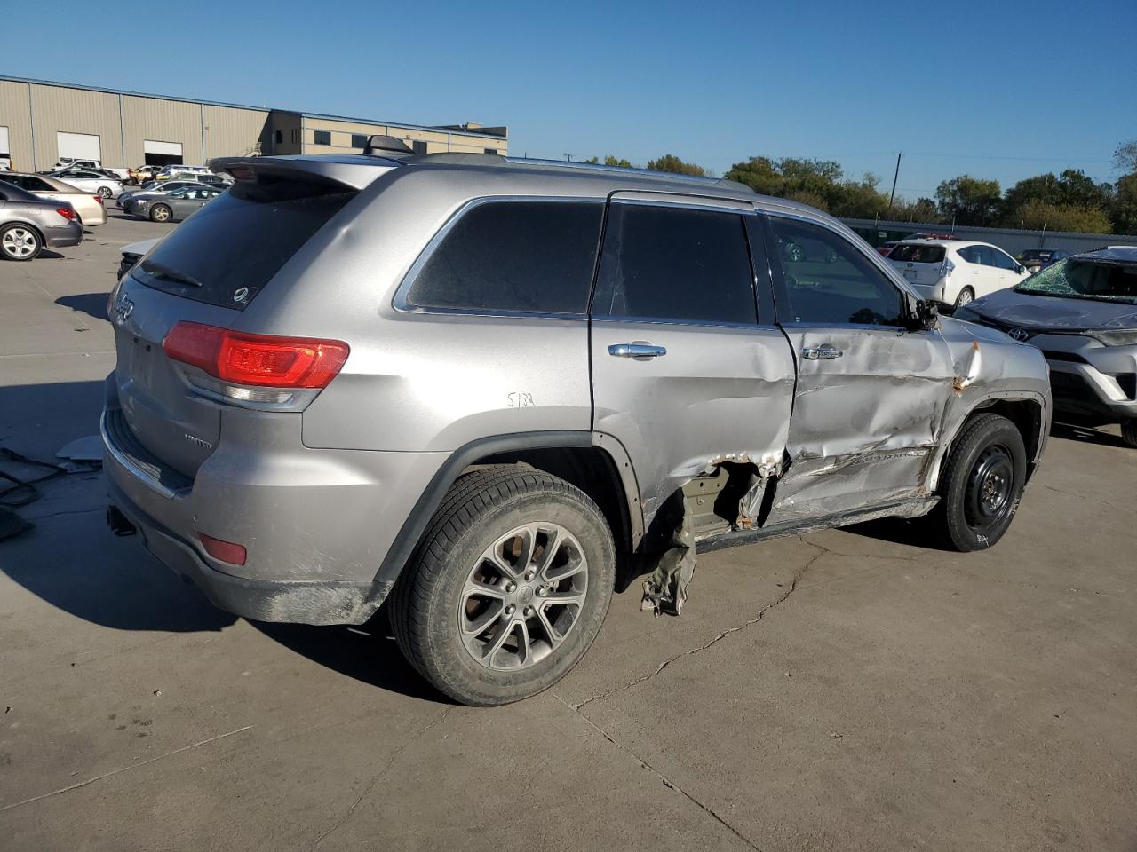 2014 Jeep Grand Cherokee VIN 1C4RJFBG4EC300440 Copart auction photo, side damage thumbnail 3