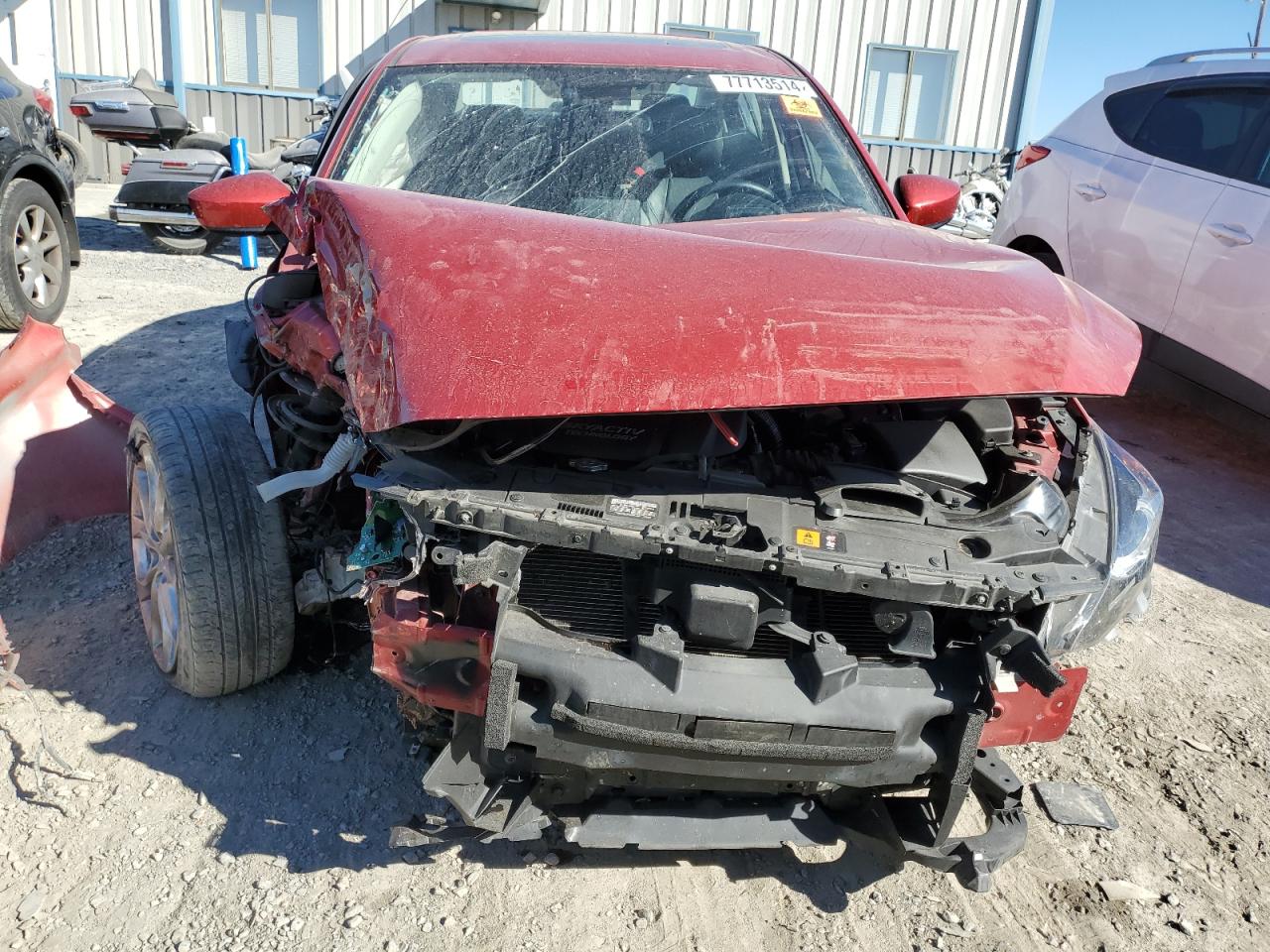 2016 Mazda 3 VIN JM1BM1X34G1296938 Copart auction photo, front end / side damage thumbnail 5