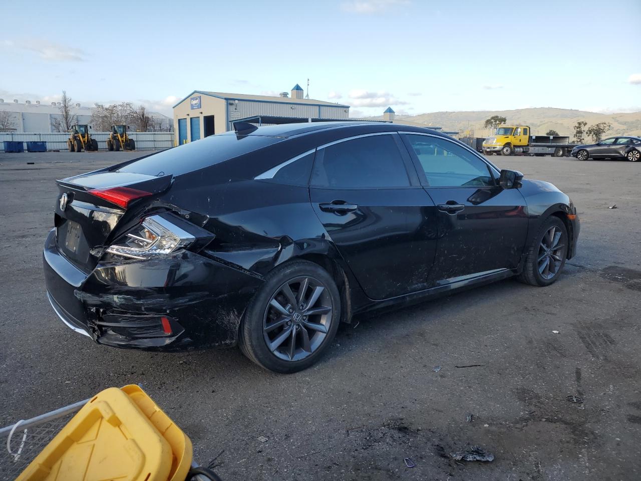 2021 Honda Civic VIN 19XFC1F31ME201363 Copart auction photo, rear end damage thumbnail 3