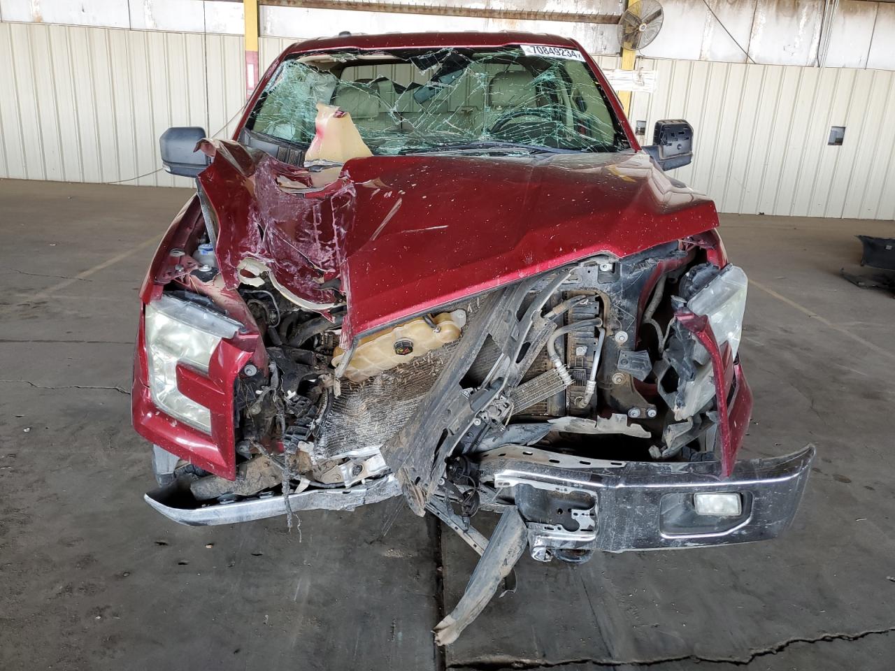2016 Ford F-150 VIN 1FTFX1EG5GKF53372 Copart auction photo, front end damage thumbnail 5