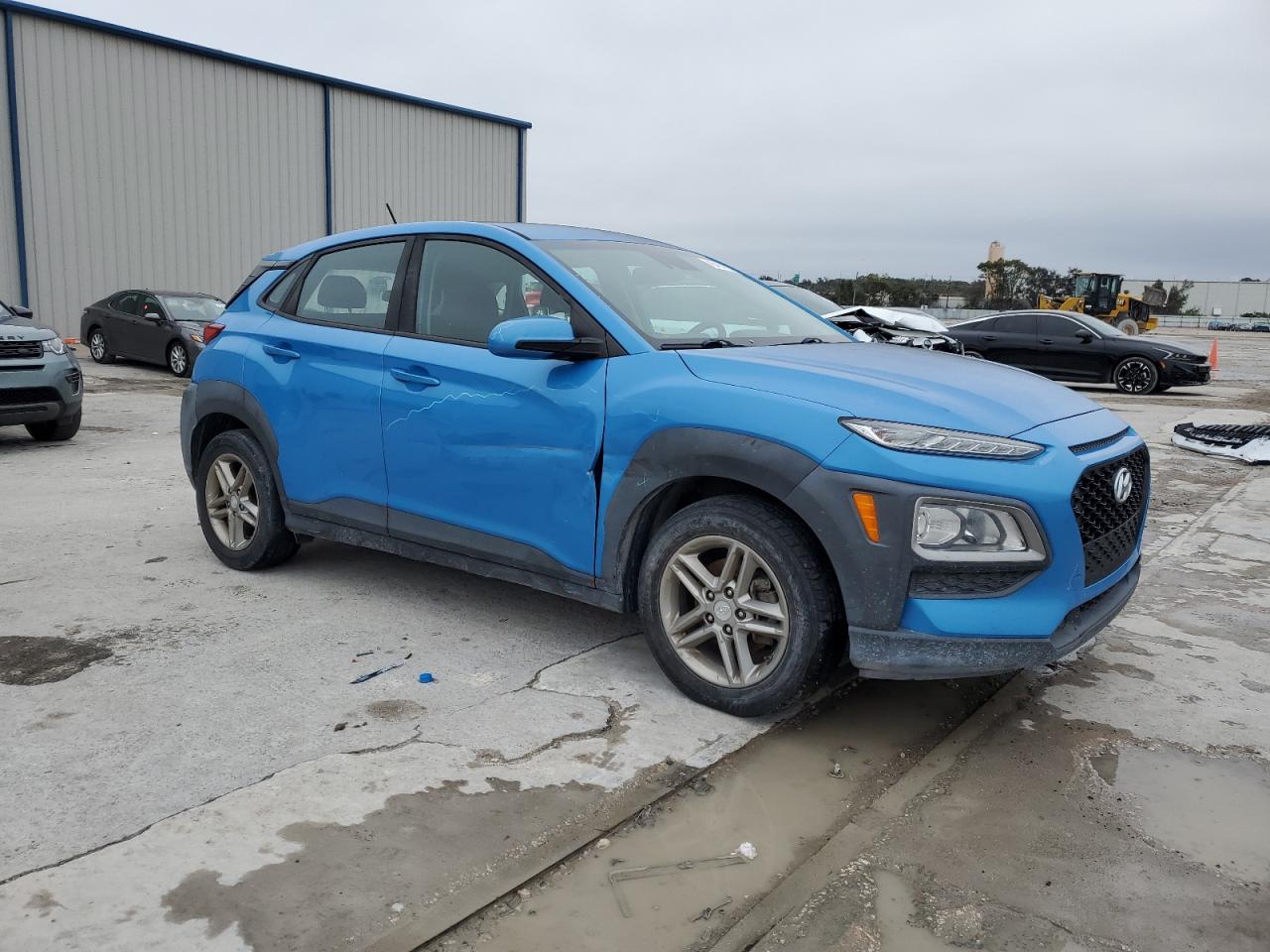 2019 Hyundai Kona VIN KM8K12AA9KU244794 Copart auction photo, all over damage thumbnail 4