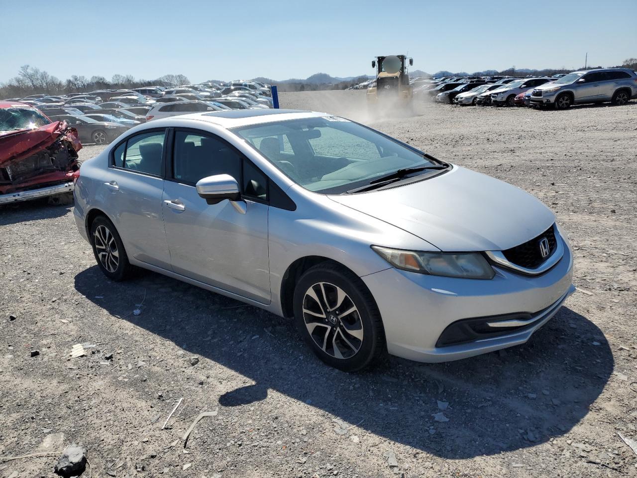2015 Honda Civic VIN 19XFB2F88FE038511 Copart auction photo, rear end damage thumbnail 4