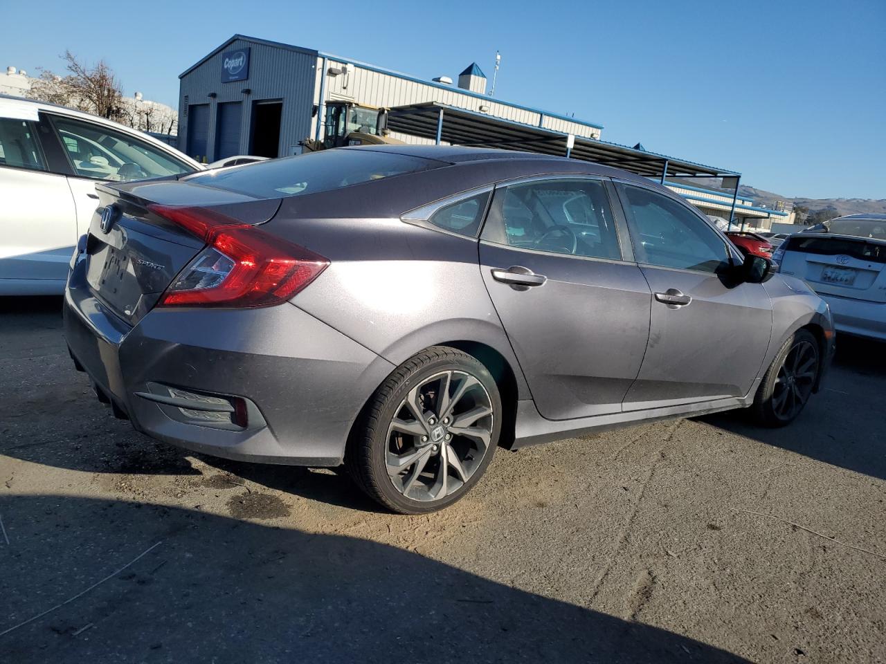 2019 Honda Civic VIN 19XFC2E8XKE044366 Copart auction photo, rear end damage thumbnail 3