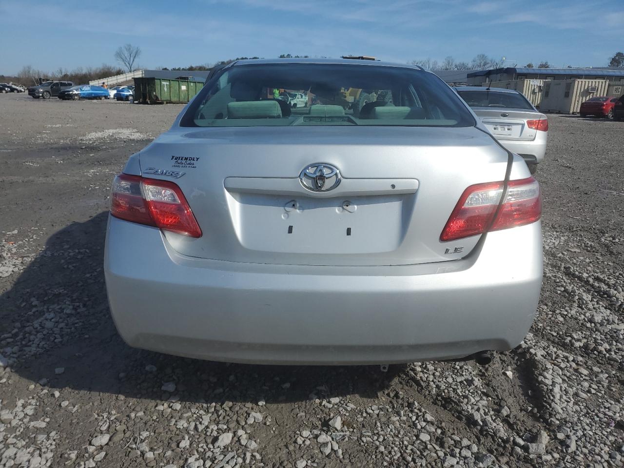 2007 Toyota Camry VIN 4T1BE46K97U657260 Copart auction photo, side / rear end damage thumbnail 6
