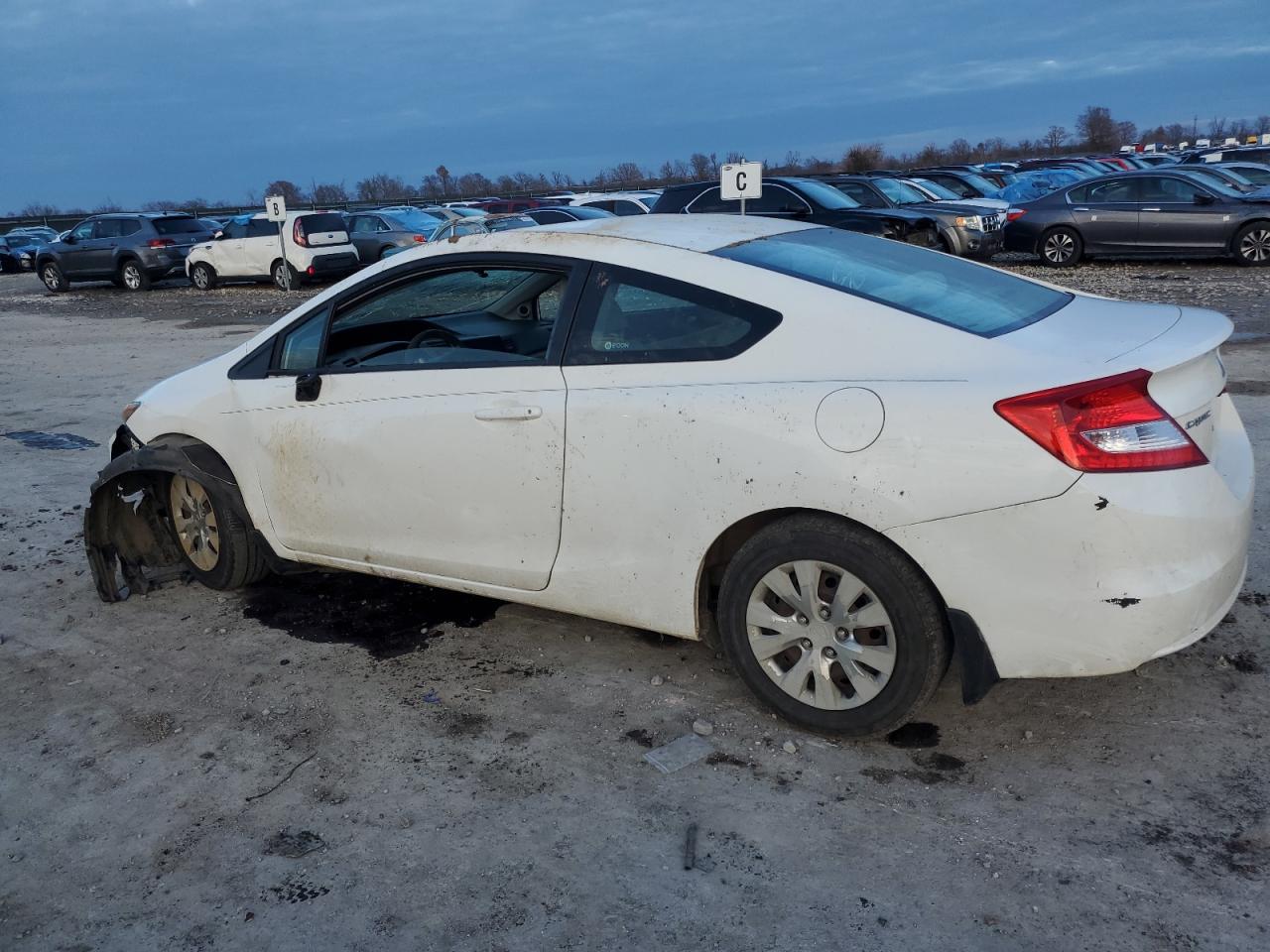 2012 Honda Civic VIN 2HGFG3B5XCH566085 Copart auction photo, all over damage thumbnail 2
