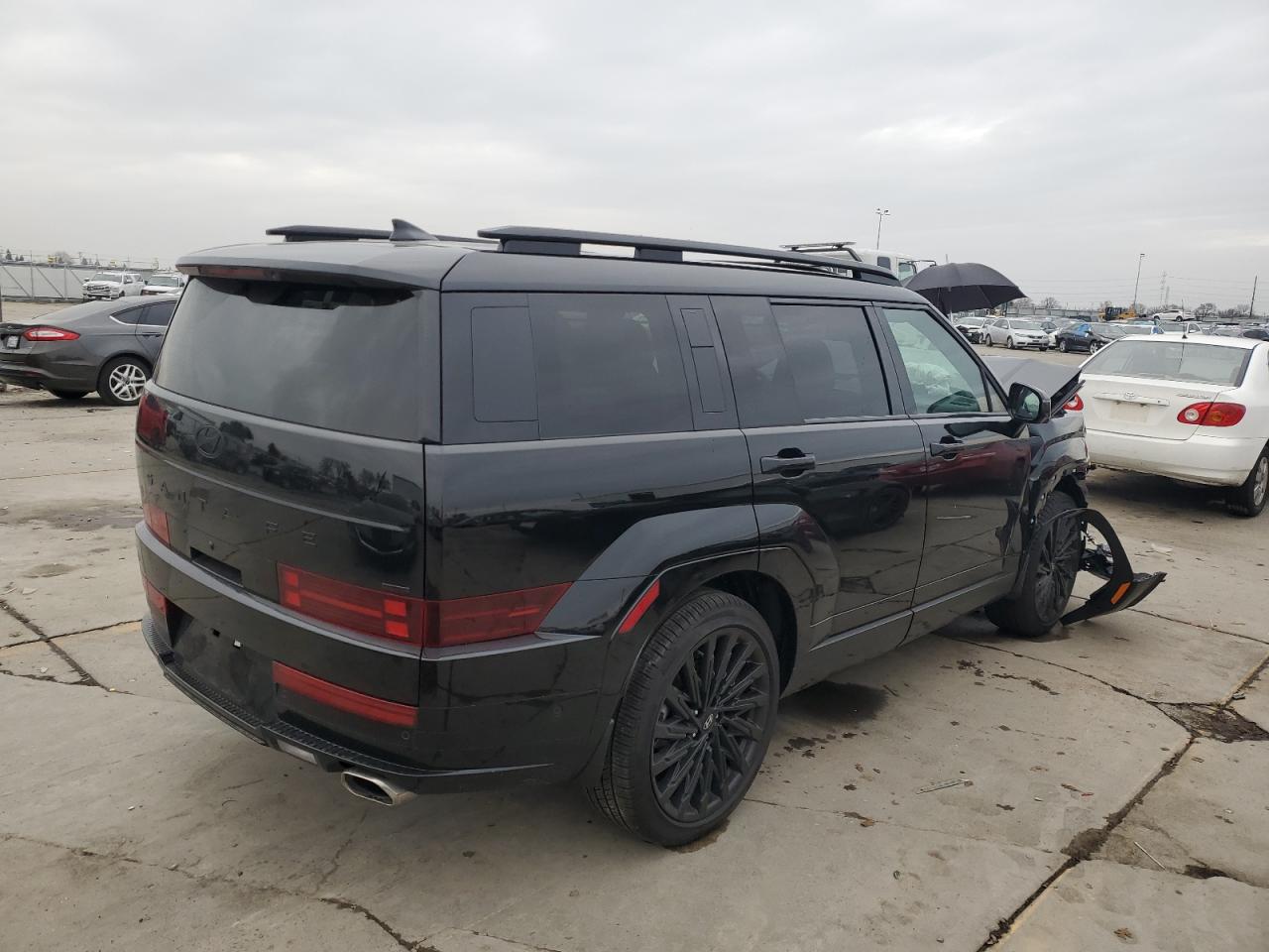 2025 Hyundai Santa Fe VIN 5NMP5DGL2SH077446 Copart auction photo, front end damage thumbnail 3