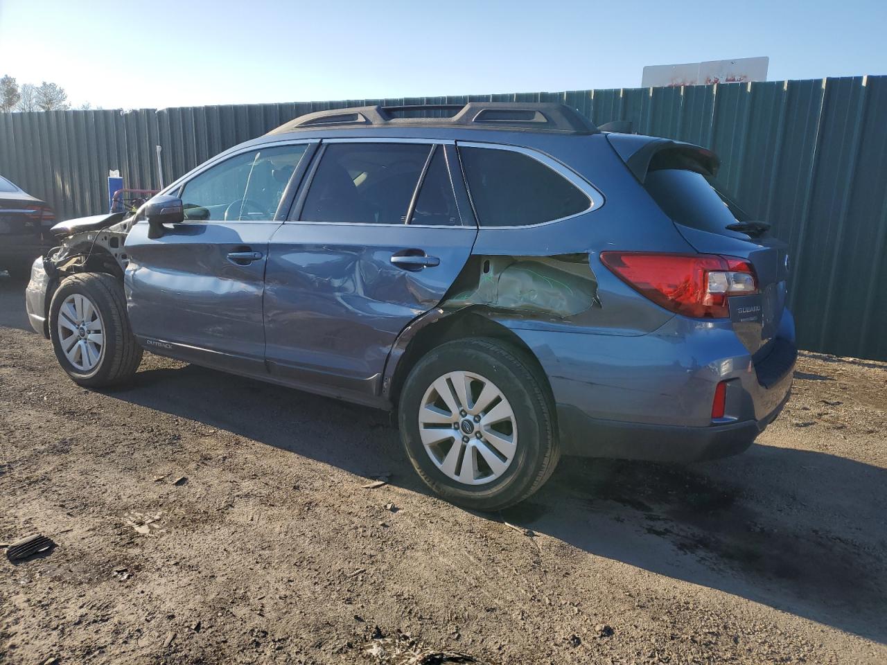 2017 Subaru Outback VIN 4S4BSAFC0H3359154 Copart auction photo, side / rear end damage thumbnail 2