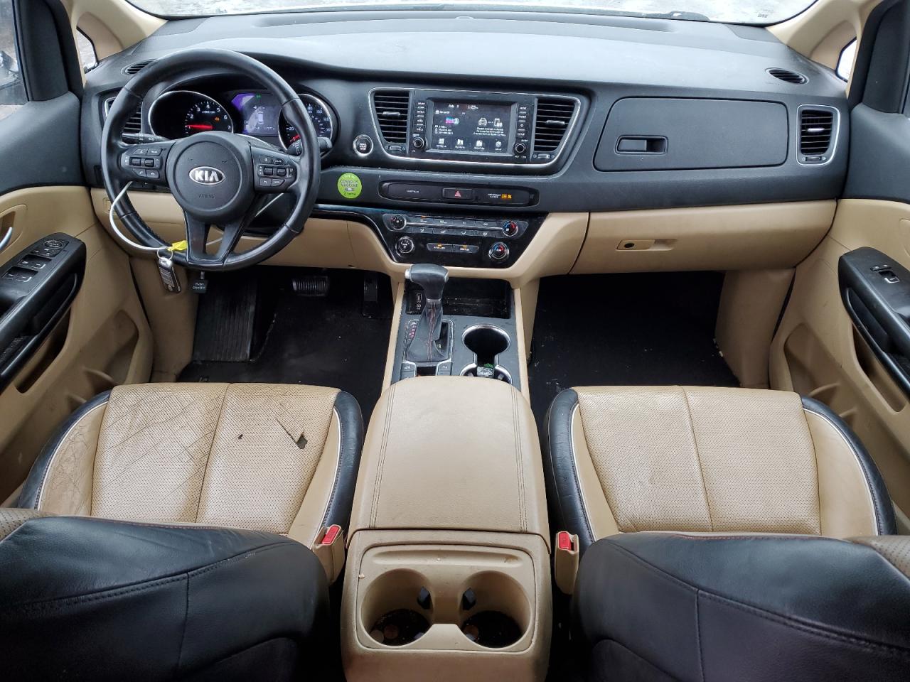 2019 KIA Sedona VIN KNDMB5C13K6493377 Copart auction photo, front end damage thumbnail 8