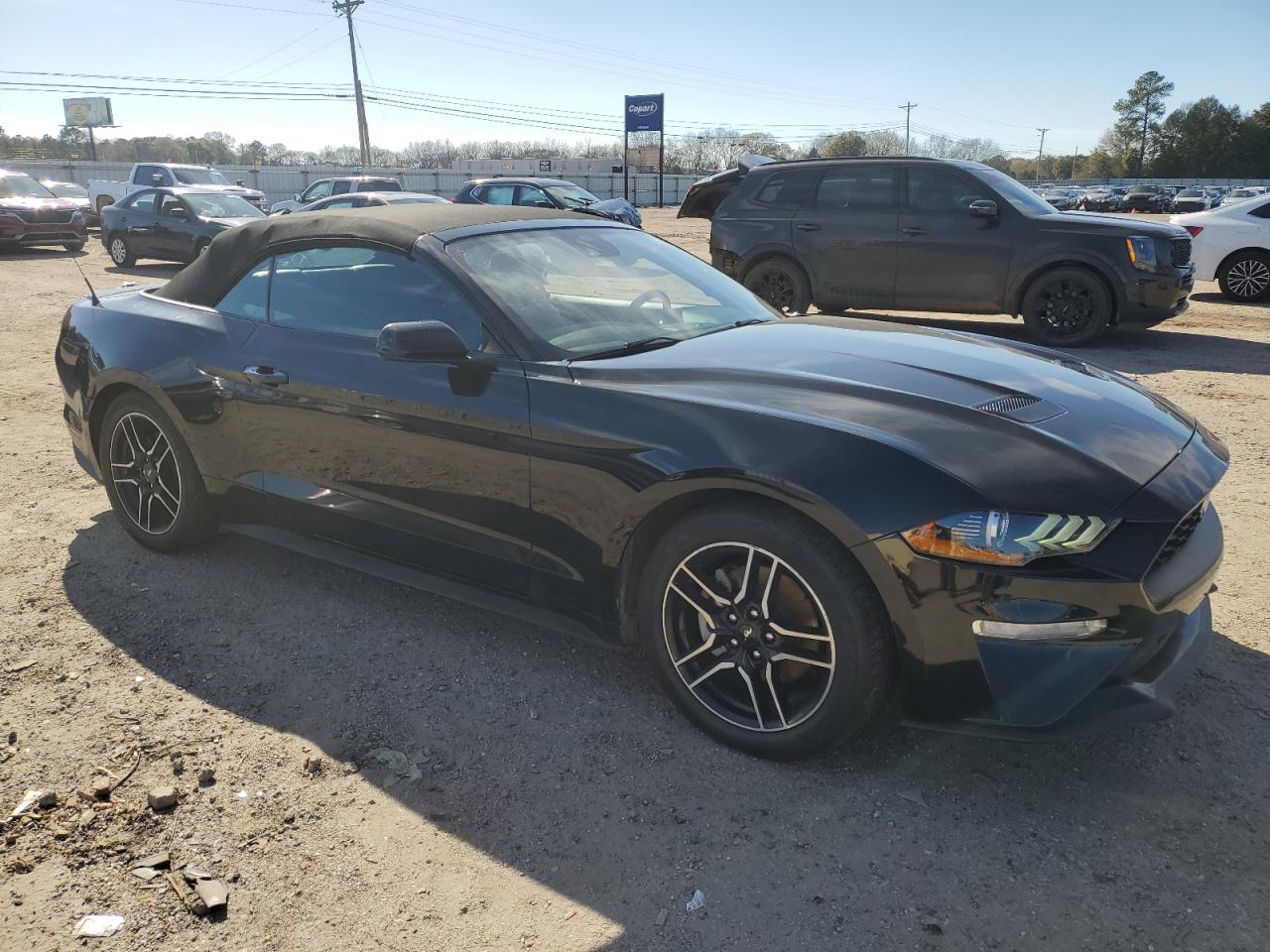 2021 Ford Mustang VIN 1FATP8UH7M5125129 Copart auction photo, side / rear end damage thumbnail 4