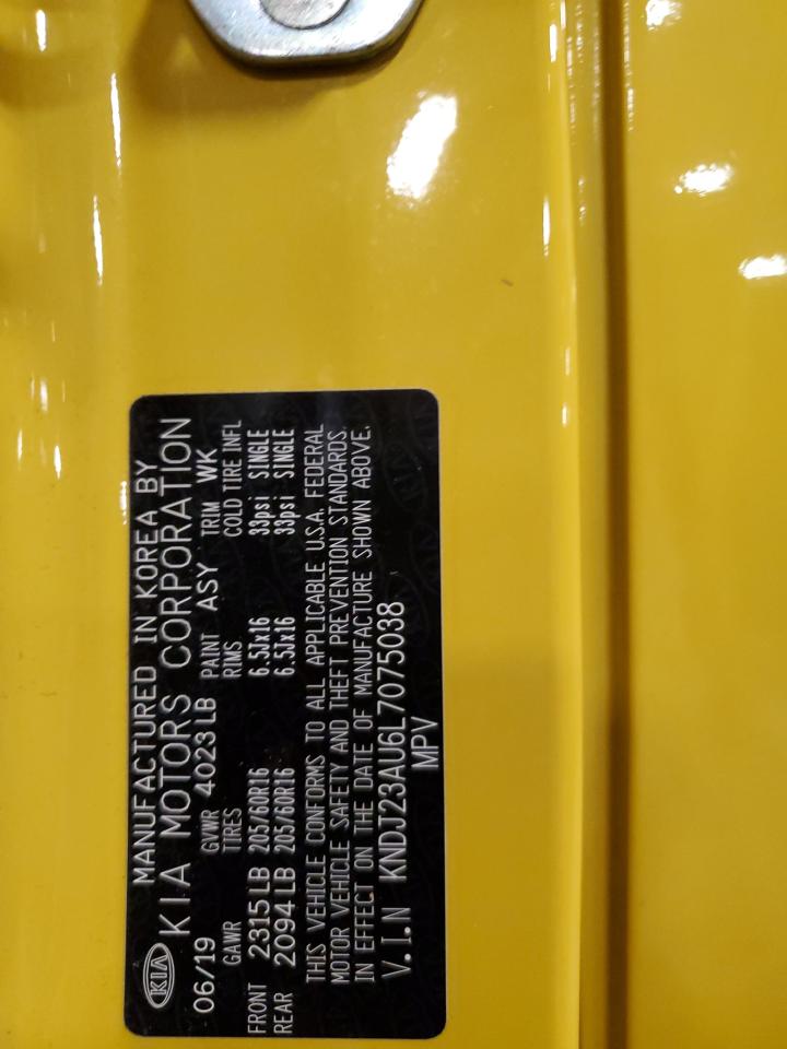 2020 KIA Soul VIN KNDJ23AU6L7075038 Copart auction photo, rollover damage thumbnail 13